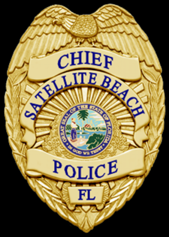 SATELLITE BEACH CHIEF BADGE.